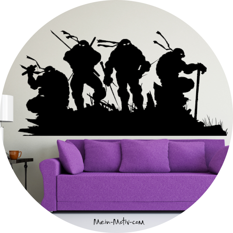 Preview: Wandtattoo 27001 Ninja Turtles Silhouette